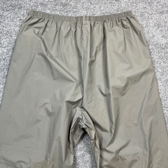 Vintage Columbia Rain Pants Men XL Extra Large Grey Elastic Waist Waterproof PVC - Picture 11 of 14